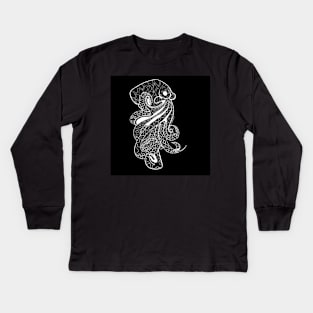 mr octopus ecopop ocean kawaii ink master Kids Long Sleeve T-Shirt